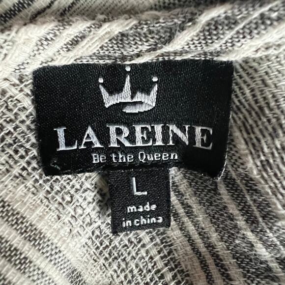 La Reine Striped Sleeveless Romper Size Large - Picture 2 of 11